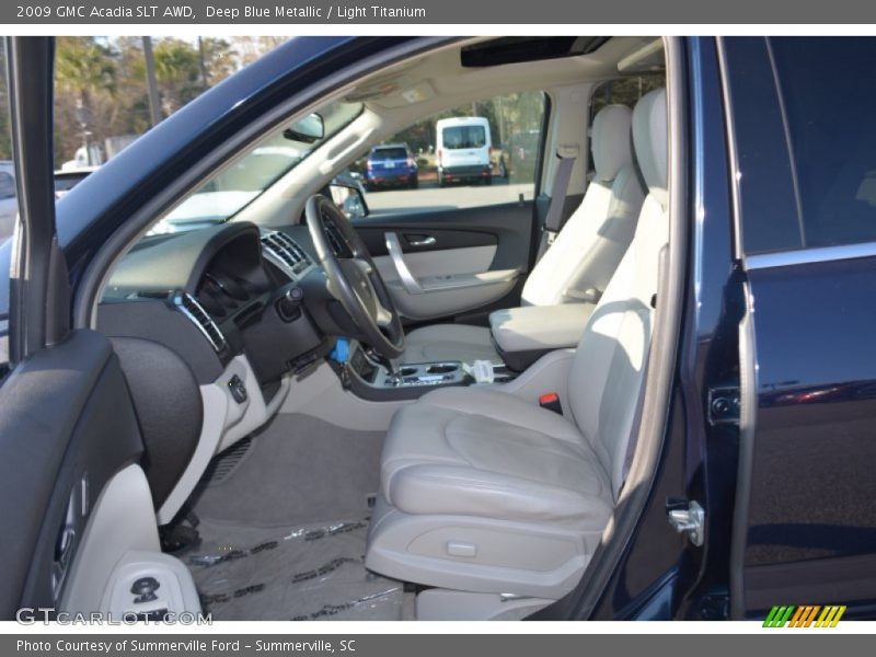 Deep Blue Metallic / Light Titanium 2009 GMC Acadia SLT AWD