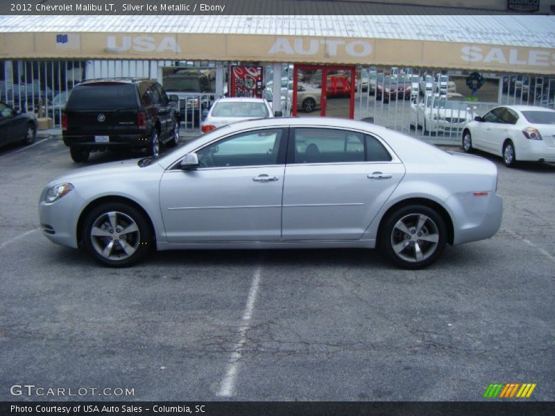 Silver Ice Metallic / Ebony 2012 Chevrolet Malibu LT
