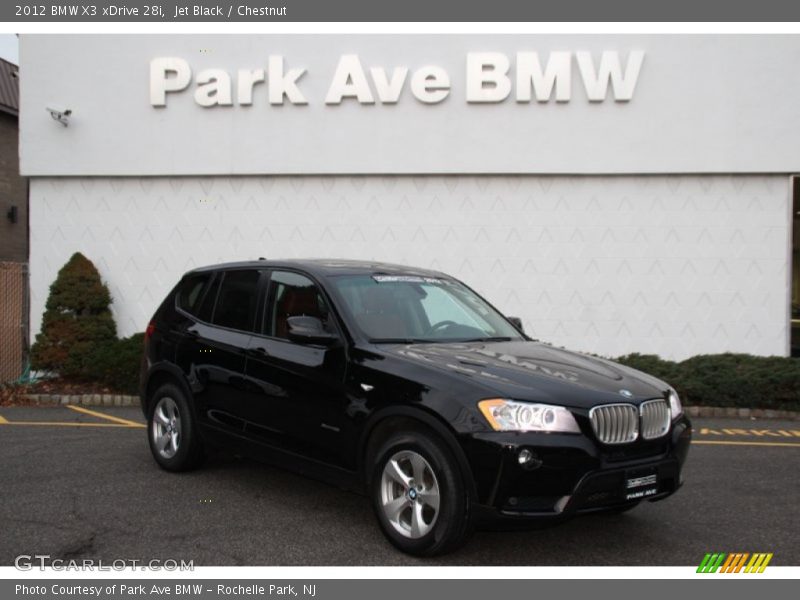 Jet Black / Chestnut 2012 BMW X3 xDrive 28i