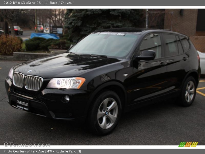 Jet Black / Chestnut 2012 BMW X3 xDrive 28i