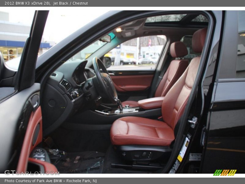 Jet Black / Chestnut 2012 BMW X3 xDrive 28i