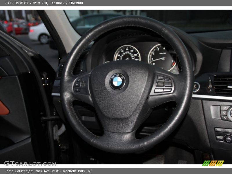 Jet Black / Chestnut 2012 BMW X3 xDrive 28i