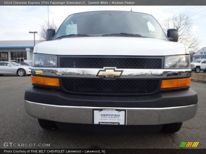 Summit White / Medium Pewter 2014 Chevrolet Express 3500 Passenger Extended LT