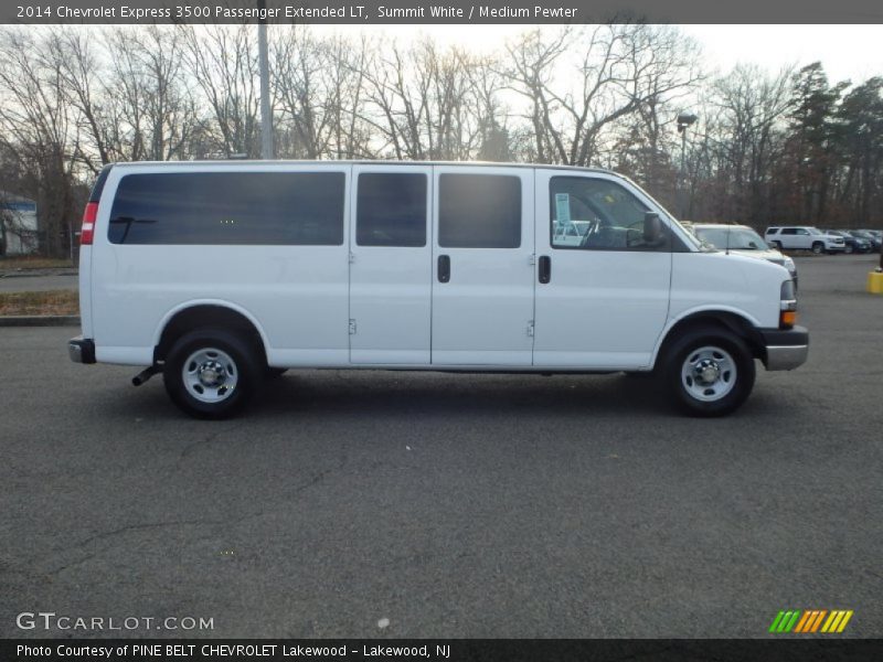 Summit White / Medium Pewter 2014 Chevrolet Express 3500 Passenger Extended LT