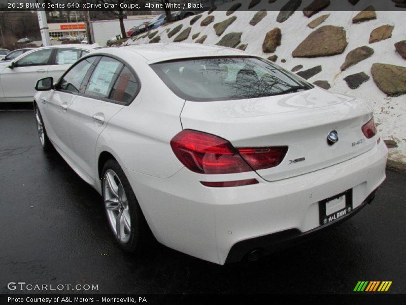 Alpine White / Black 2015 BMW 6 Series 640i xDrive Gran Coupe