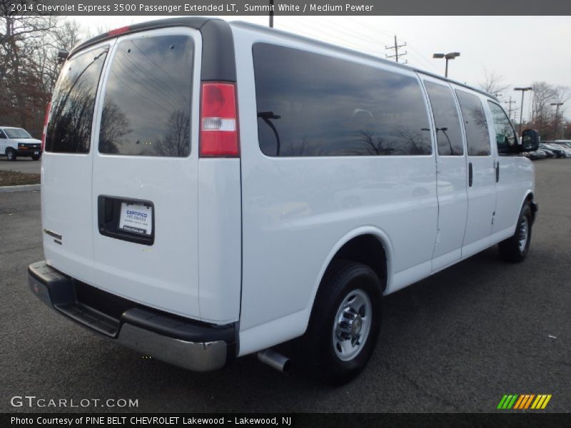 Summit White / Medium Pewter 2014 Chevrolet Express 3500 Passenger Extended LT