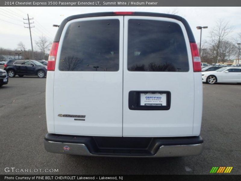 Summit White / Medium Pewter 2014 Chevrolet Express 3500 Passenger Extended LT