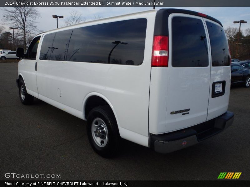 Summit White / Medium Pewter 2014 Chevrolet Express 3500 Passenger Extended LT