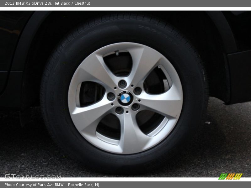 Jet Black / Chestnut 2012 BMW X3 xDrive 28i