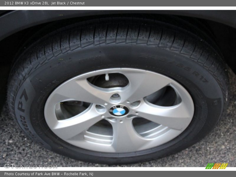 Jet Black / Chestnut 2012 BMW X3 xDrive 28i