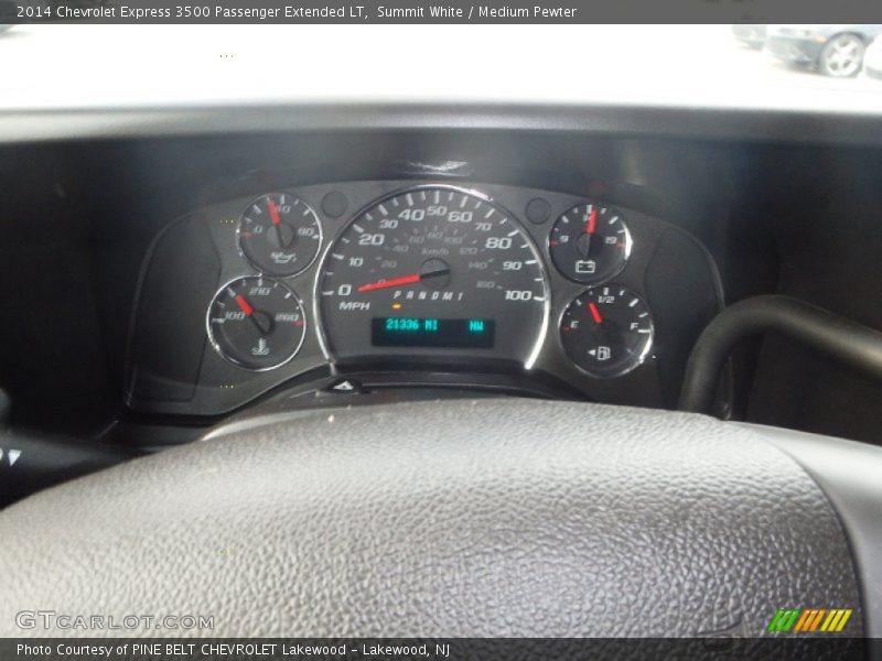 Summit White / Medium Pewter 2014 Chevrolet Express 3500 Passenger Extended LT
