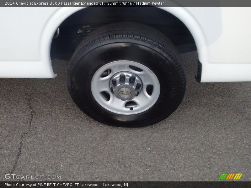 Summit White / Medium Pewter 2014 Chevrolet Express 3500 Passenger Extended LT