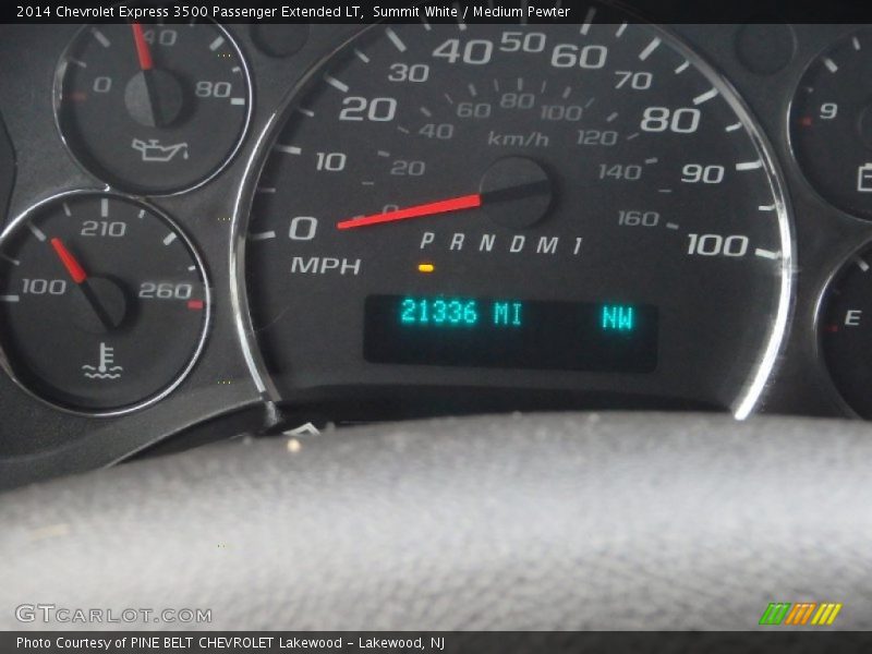 Summit White / Medium Pewter 2014 Chevrolet Express 3500 Passenger Extended LT