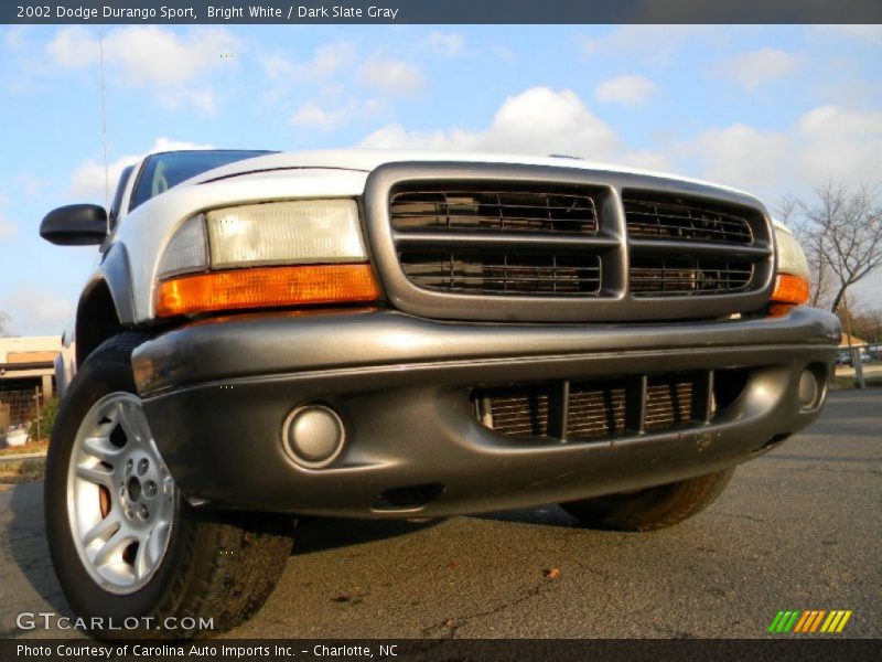 Bright White / Dark Slate Gray 2002 Dodge Durango Sport