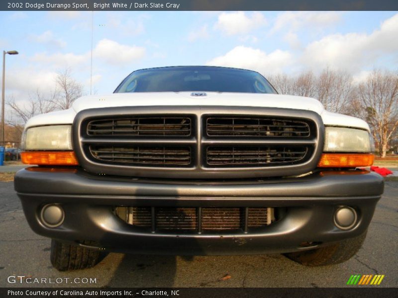 Bright White / Dark Slate Gray 2002 Dodge Durango Sport