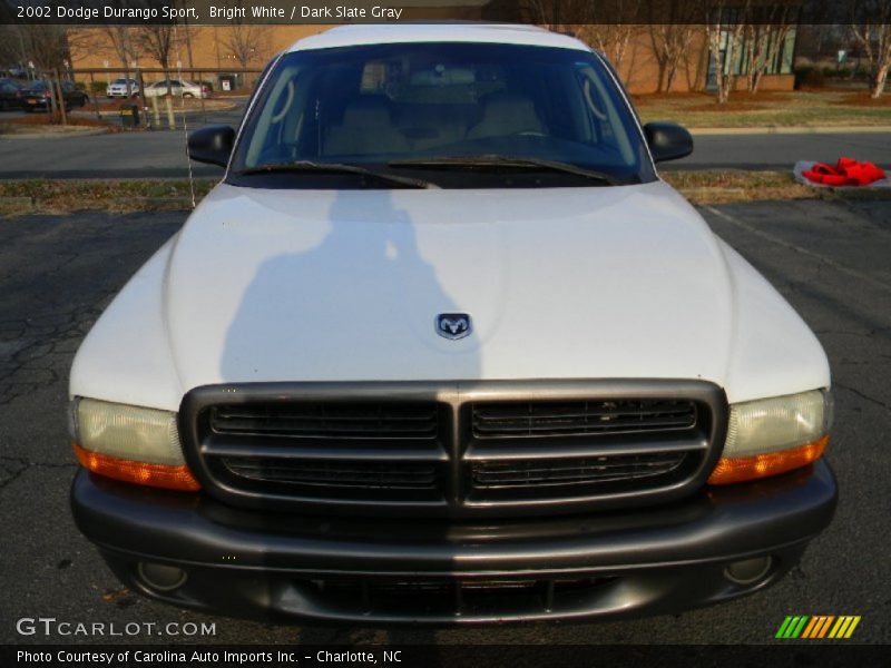 Bright White / Dark Slate Gray 2002 Dodge Durango Sport