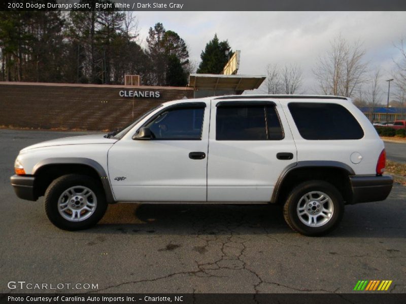 Bright White / Dark Slate Gray 2002 Dodge Durango Sport
