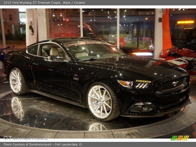 Black / Ceramic 2015 Ford Mustang GT Premium Coupe