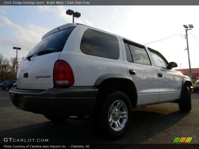 Bright White / Dark Slate Gray 2002 Dodge Durango Sport
