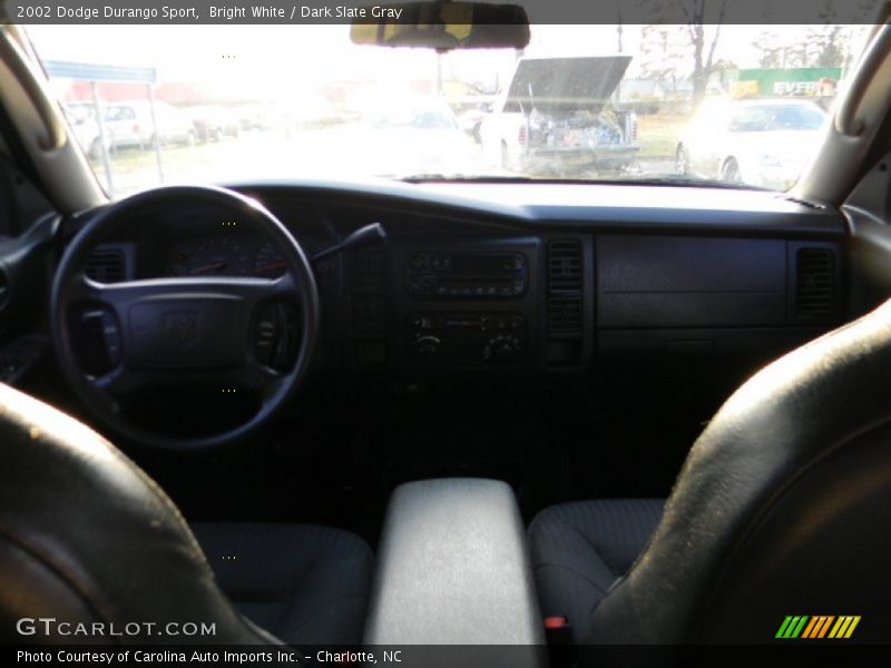 Bright White / Dark Slate Gray 2002 Dodge Durango Sport