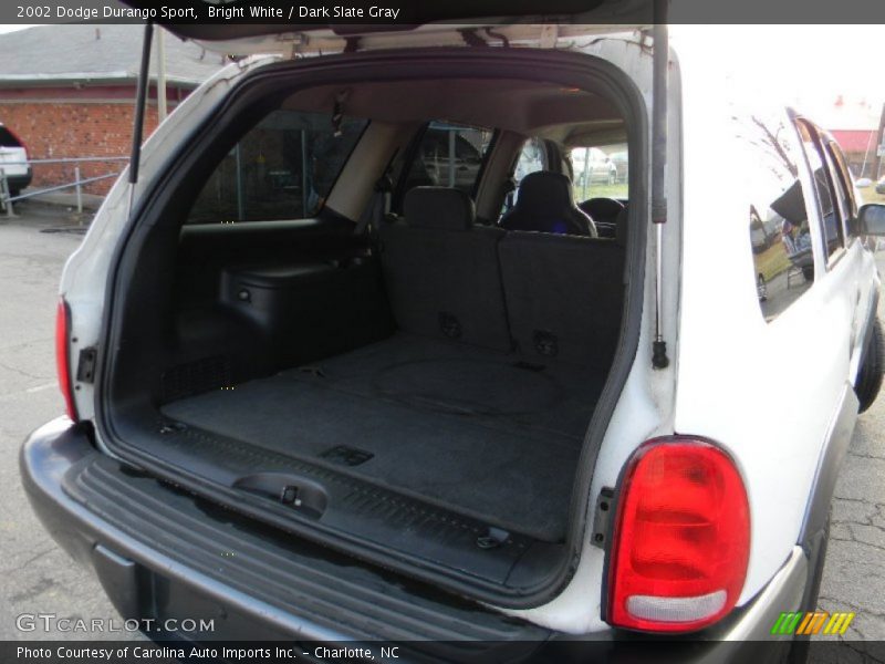 Bright White / Dark Slate Gray 2002 Dodge Durango Sport