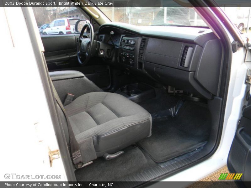 Bright White / Dark Slate Gray 2002 Dodge Durango Sport