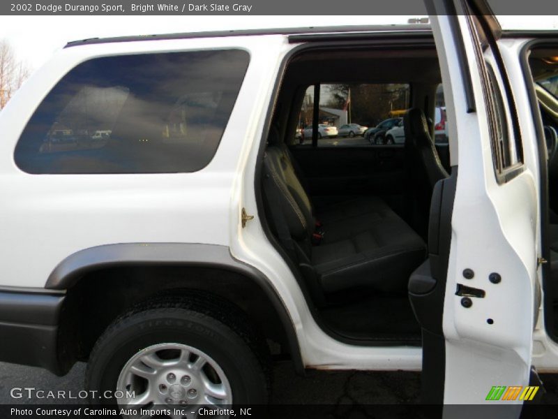 Bright White / Dark Slate Gray 2002 Dodge Durango Sport