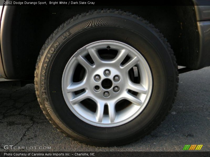 Bright White / Dark Slate Gray 2002 Dodge Durango Sport