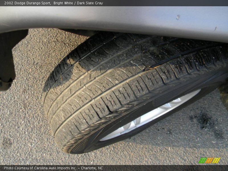 Bright White / Dark Slate Gray 2002 Dodge Durango Sport