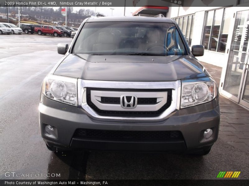 Nimbus Gray Metallic / Beige 2009 Honda Pilot EX-L 4WD