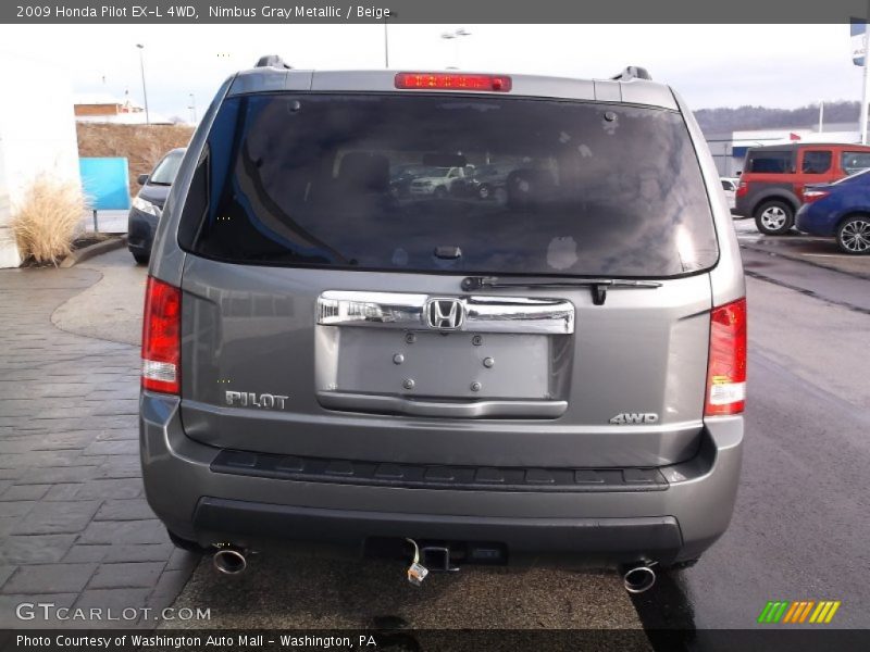 Nimbus Gray Metallic / Beige 2009 Honda Pilot EX-L 4WD