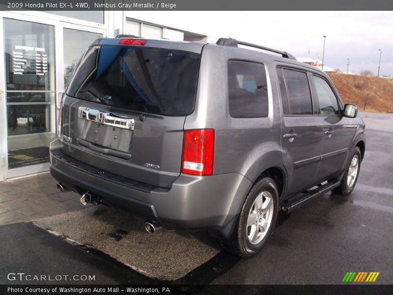 Nimbus Gray Metallic / Beige 2009 Honda Pilot EX-L 4WD
