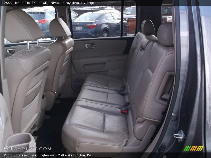 Nimbus Gray Metallic / Beige 2009 Honda Pilot EX-L 4WD