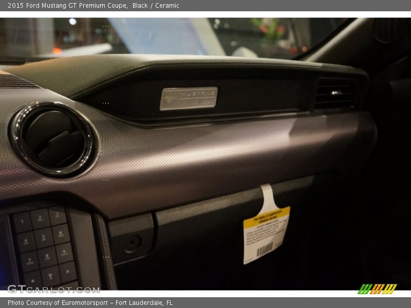 Black / Ceramic 2015 Ford Mustang GT Premium Coupe