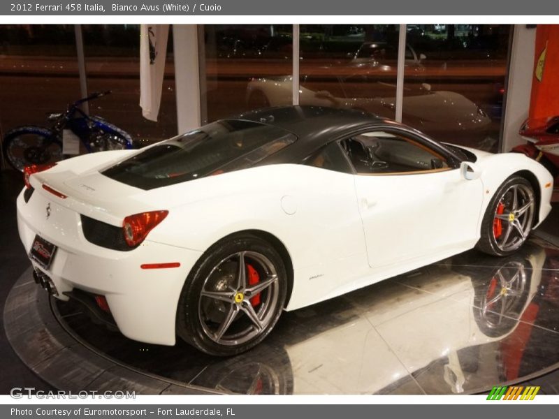 Bianco Avus (White) / Cuoio 2012 Ferrari 458 Italia
