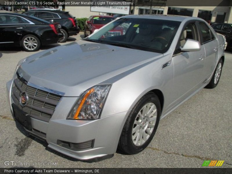 Radiant Silver Metallic / Light Titanium/Ebony 2010 Cadillac CTS 3.0 Sedan