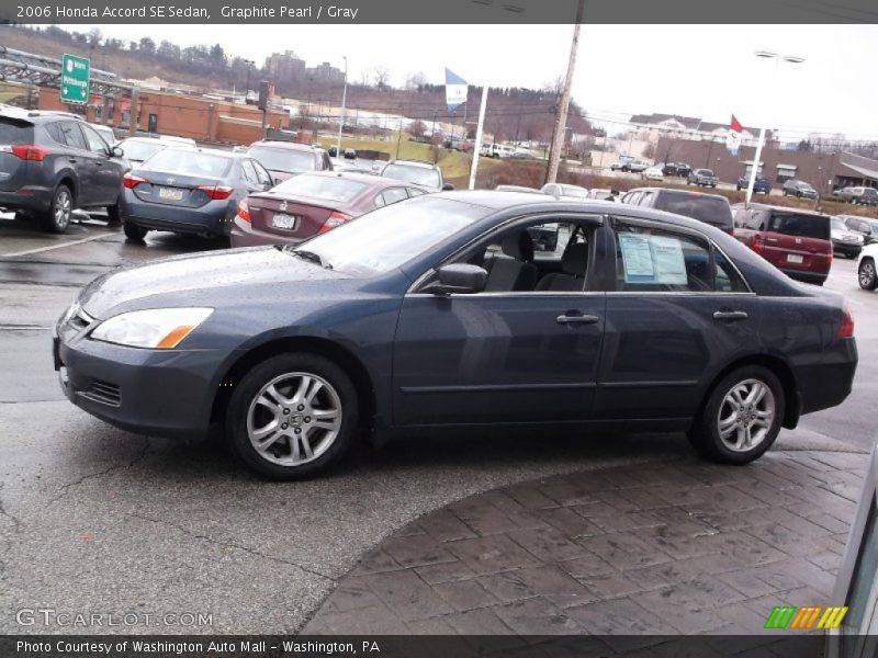 Graphite Pearl / Gray 2006 Honda Accord SE Sedan