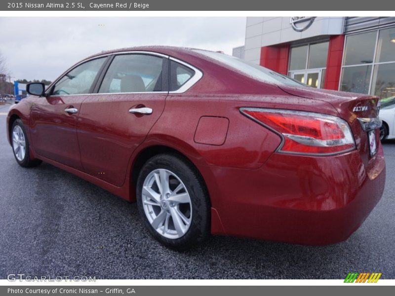 Cayenne Red / Beige 2015 Nissan Altima 2.5 SL