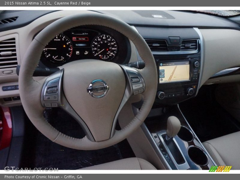 Cayenne Red / Beige 2015 Nissan Altima 2.5 SL