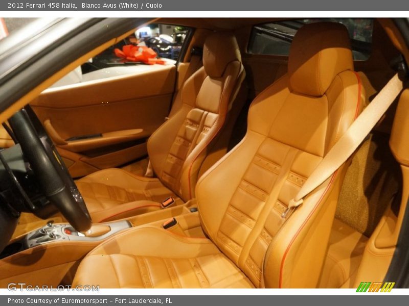 Bianco Avus (White) / Cuoio 2012 Ferrari 458 Italia