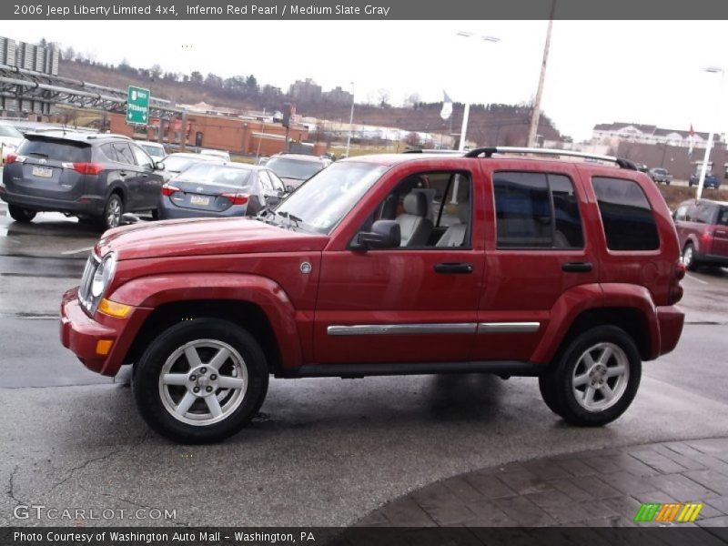 Inferno Red Pearl / Medium Slate Gray 2006 Jeep Liberty Limited 4x4