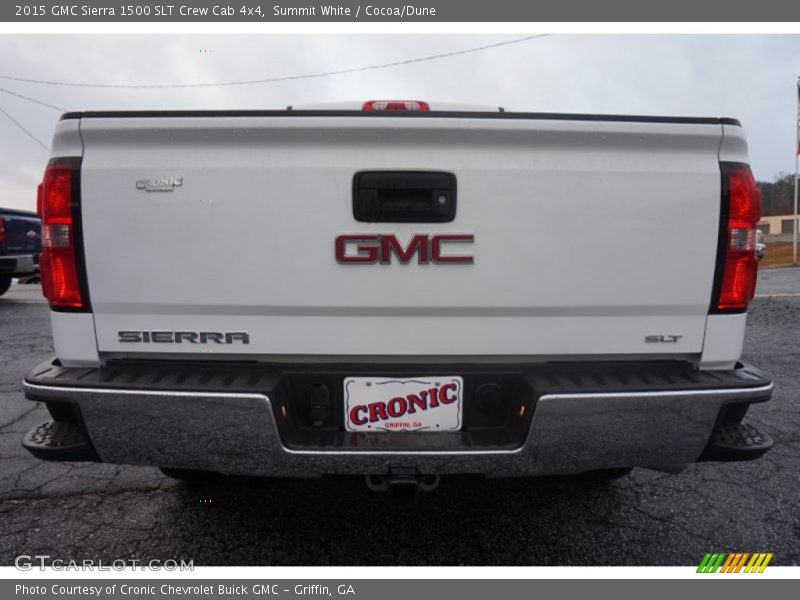 Summit White / Cocoa/Dune 2015 GMC Sierra 1500 SLT Crew Cab 4x4