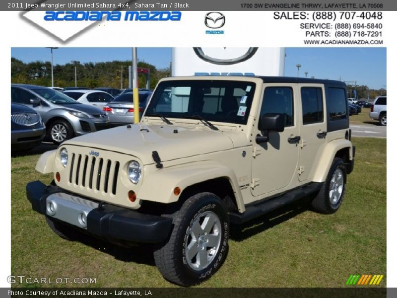 Sahara Tan / Black 2011 Jeep Wrangler Unlimited Sahara 4x4