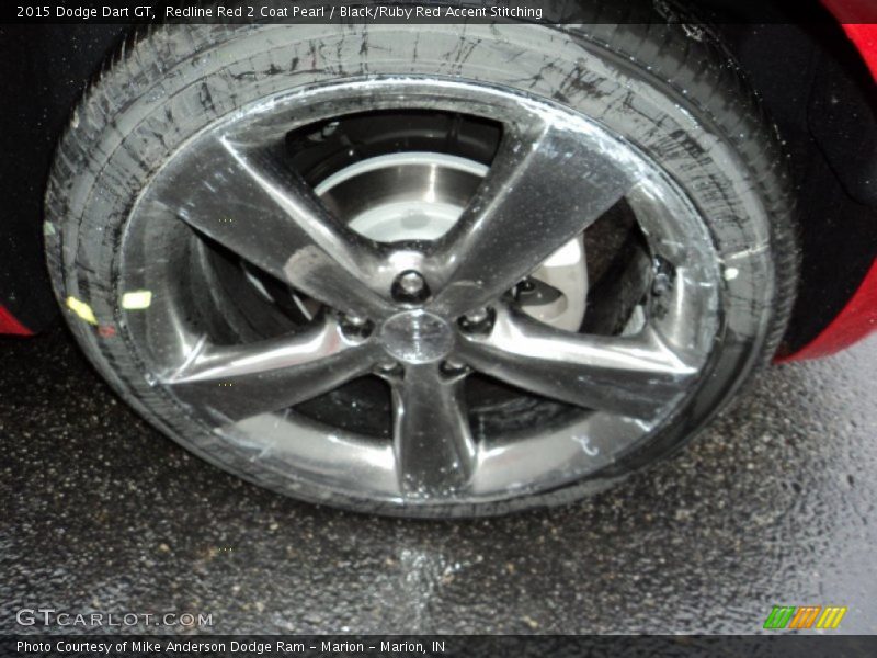 Redline Red 2 Coat Pearl / Black/Ruby Red Accent Stitching 2015 Dodge Dart GT