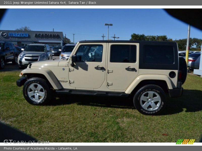Sahara Tan / Black 2011 Jeep Wrangler Unlimited Sahara 4x4