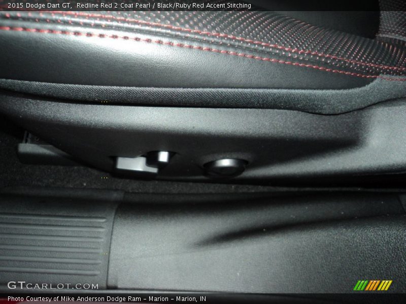 Redline Red 2 Coat Pearl / Black/Ruby Red Accent Stitching 2015 Dodge Dart GT