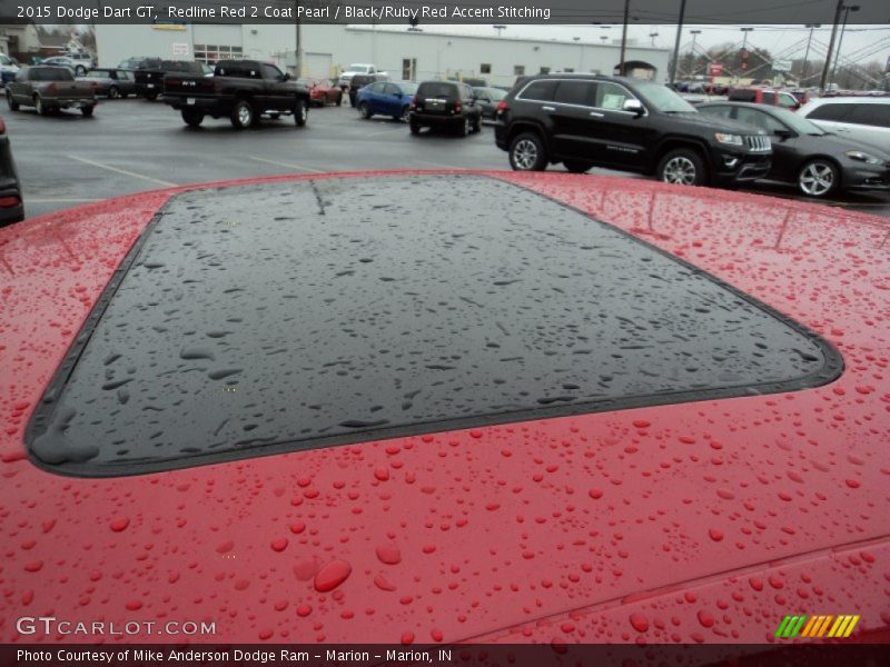 Redline Red 2 Coat Pearl / Black/Ruby Red Accent Stitching 2015 Dodge Dart GT