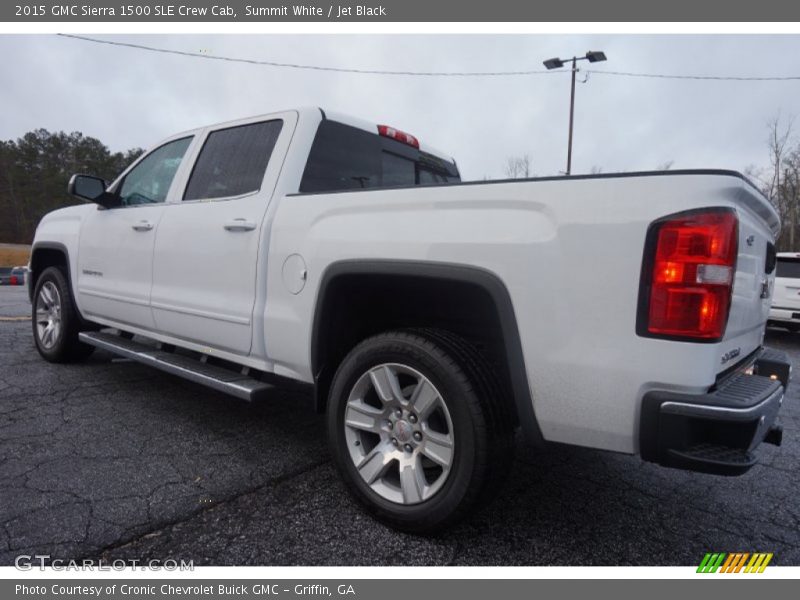Summit White / Jet Black 2015 GMC Sierra 1500 SLE Crew Cab