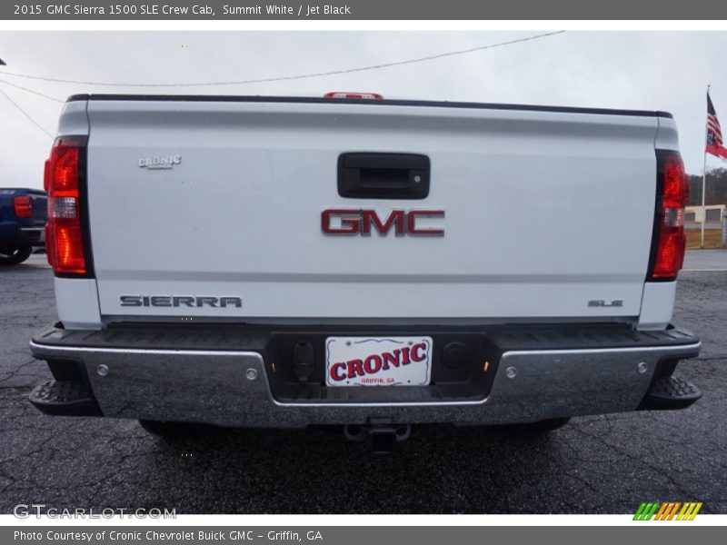 Summit White / Jet Black 2015 GMC Sierra 1500 SLE Crew Cab