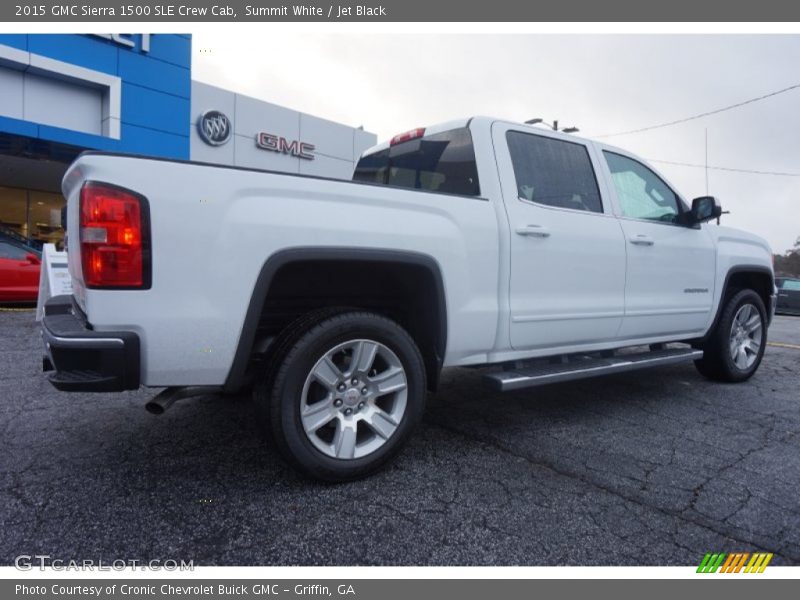 Summit White / Jet Black 2015 GMC Sierra 1500 SLE Crew Cab